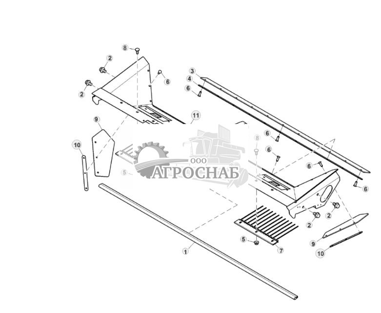 Верхнее решето системы очистки с соломоразбрасывателем - ST830721 726.jpg